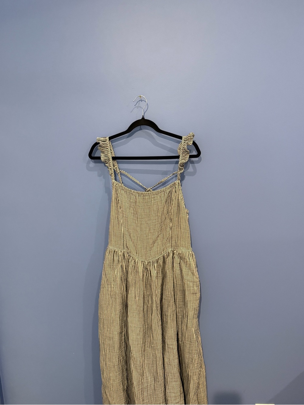 Aerie Seersucker Maxi Sundress